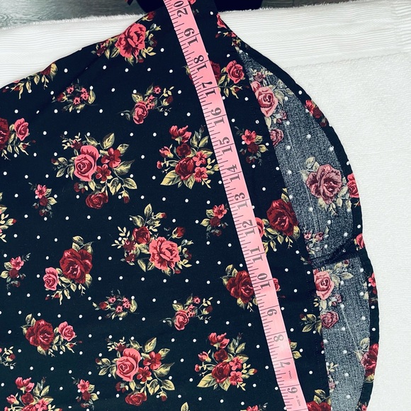 spaghetti strap floral polka dot halter tank NOT ADJUSTABLE & NO CLOSURES pullon - Picture 14 of 15